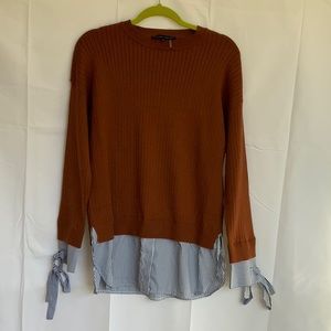 English Factory Mixed Media Sweater